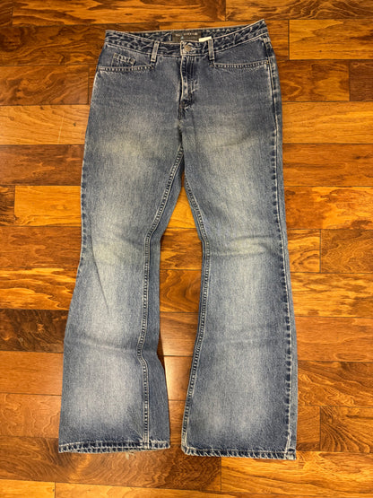 2001 Levi's Silver Tab Medium Blue Wash Women's Bootcut Flared Jeans (31 x 30)