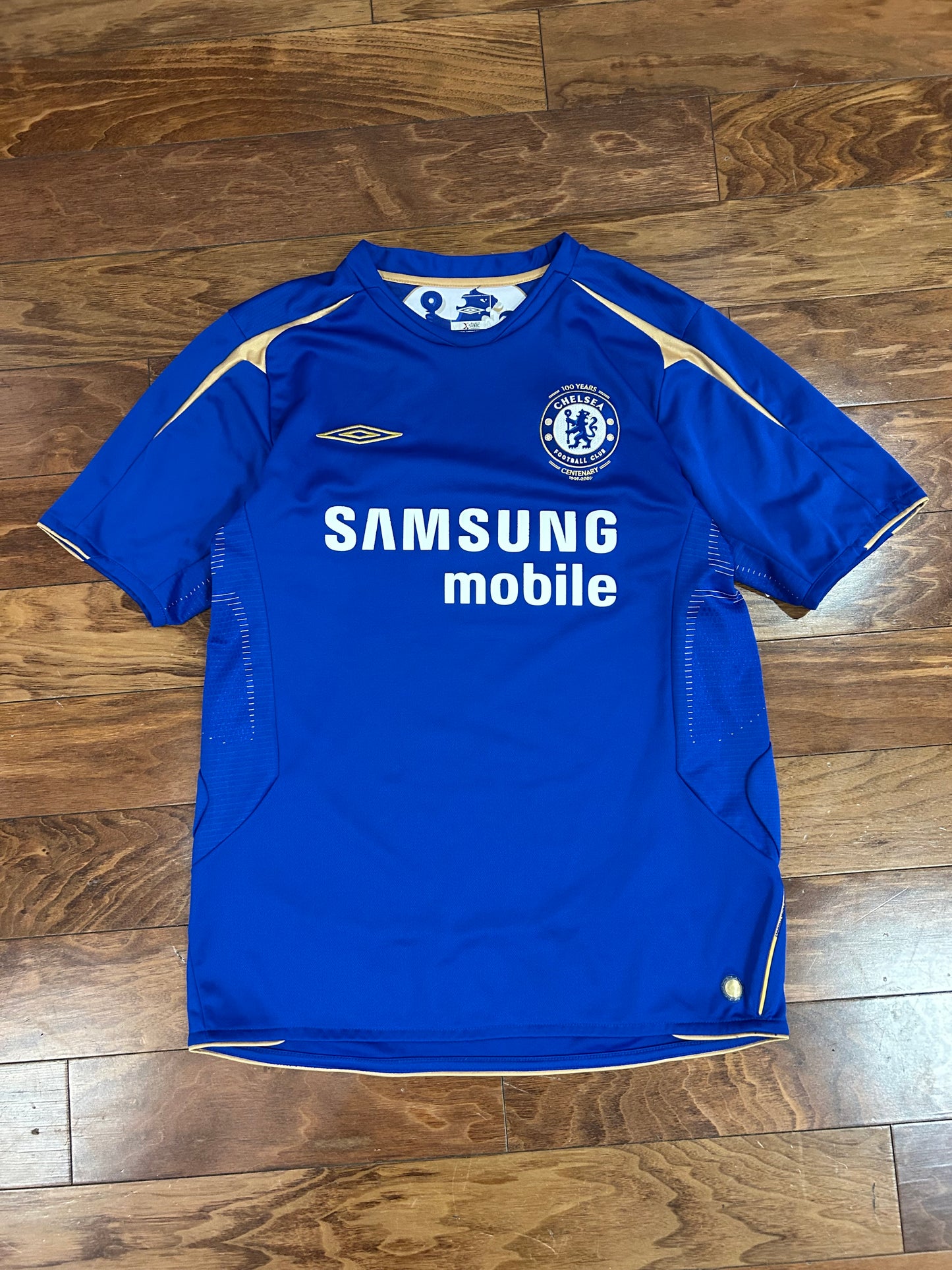 2005 Chelsea Umbro Home Kit Soccer Jersey (M)