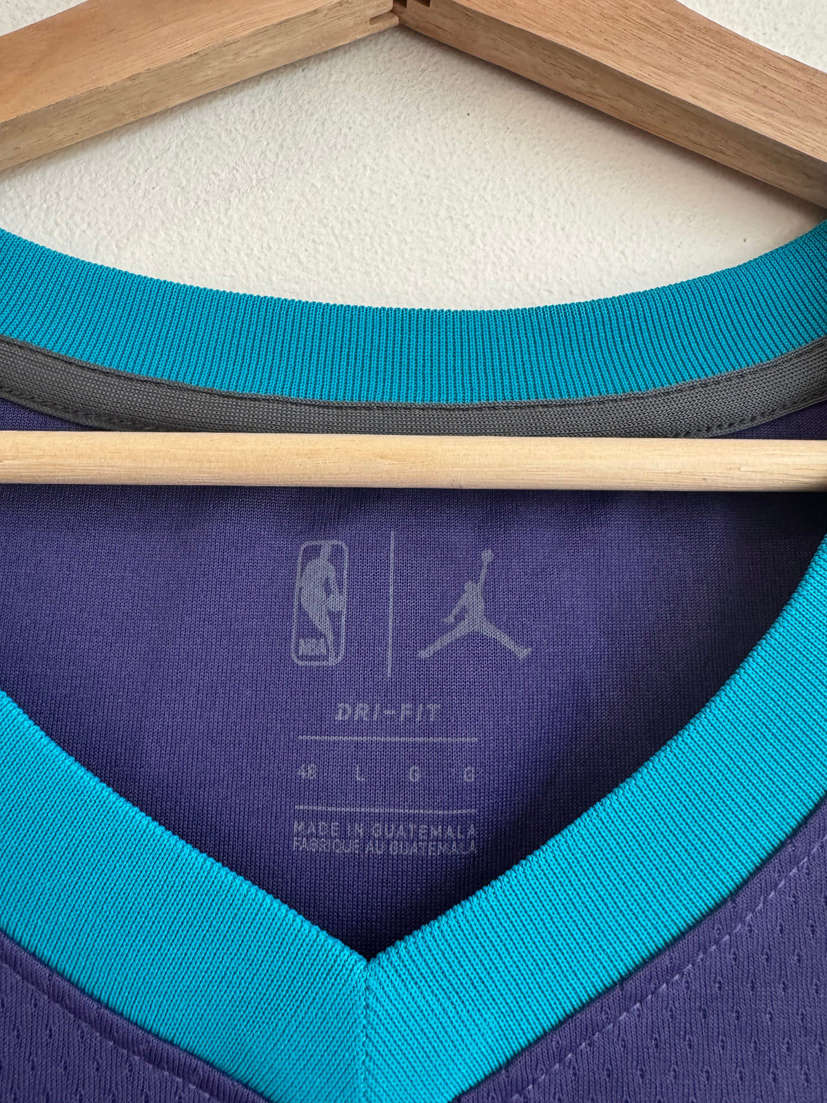 2017 Charlotte Hornets Jeremy Lamb Jordan Swingman Purple Jersey (L)