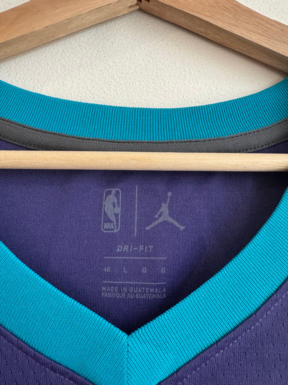 2017 Charlotte Hornets Jeremy Lamb Jordan Swingman Purple Jersey (L)