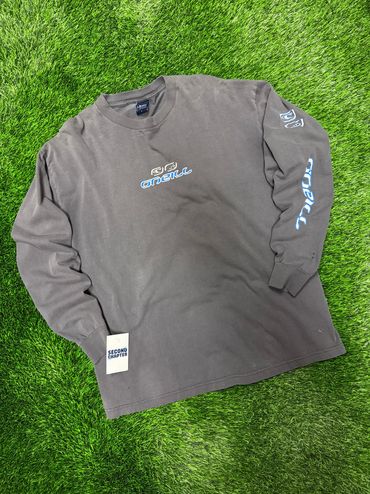 00s O'Neill Sleeve Hit Spell Out Long-sleeve Surf Vintage Shirt (L)