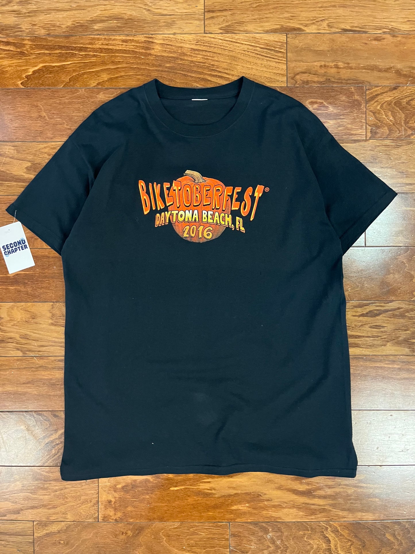 2016 Biketober Fest Halloween Graphic Tee (L)