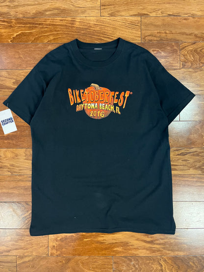 2016 Biketober Fest Halloween Graphic Tee (L)