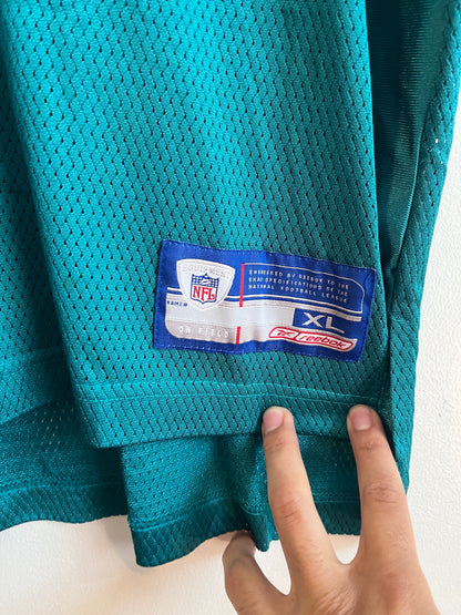 00s Miami Dolphins Sam Madison Teal Reebok NFL Jersey (XL)