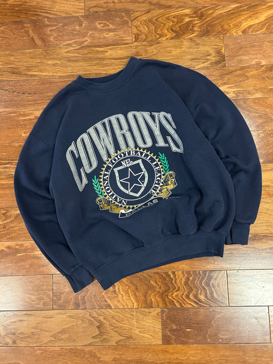 1993 Dallas Cowboys Nutmeg Navy Crewneck (L)