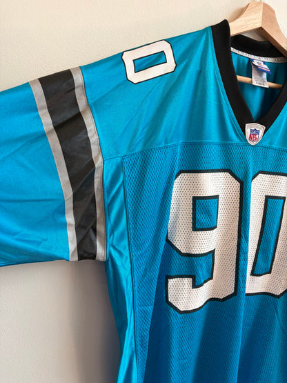 00s Carolina Panthers Julius Peppers Blue Jersey (L)