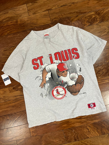 90s St Louis Cardinals Breakthrough Nutmeg MLB Tee (XL)