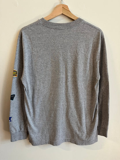 2003 Carolina Panthers Super Bowl Conference Champions Grey Long Sleeve Shirt (M)