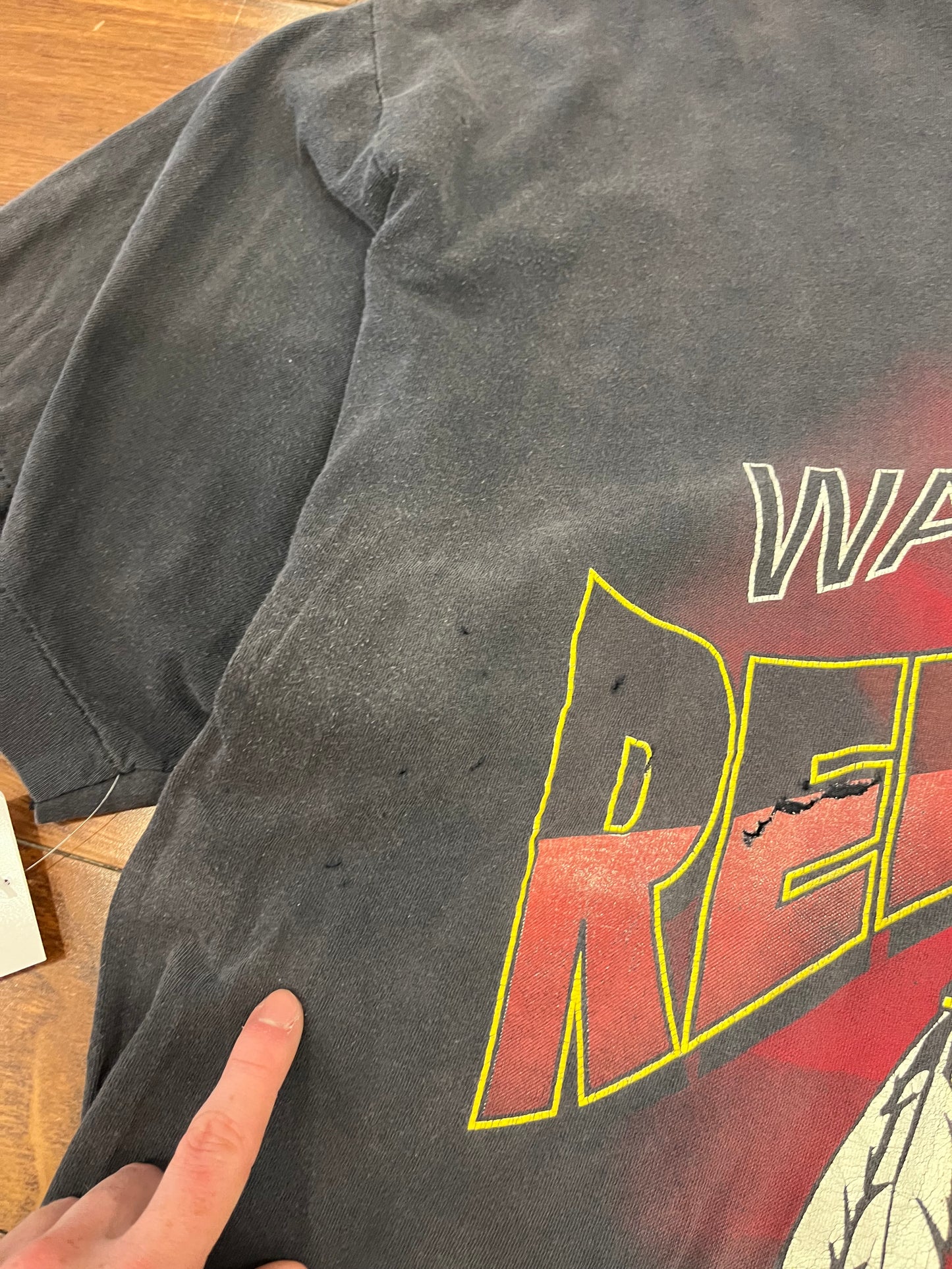 1995 Washington Redskins True Fan Faded Distressed Tee (XL)