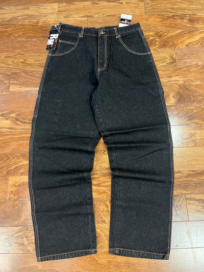 00s Rockman Baggy Embroidered Y2K Jeans (34 x 32)