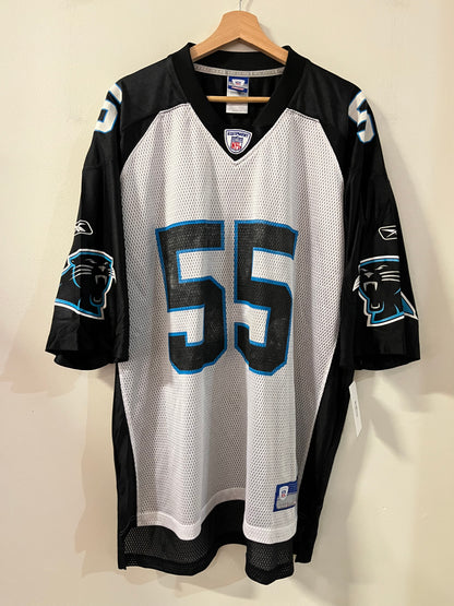 00s Carolina Panthers Dan Morgan Split Color Reebok Jersey (XL)