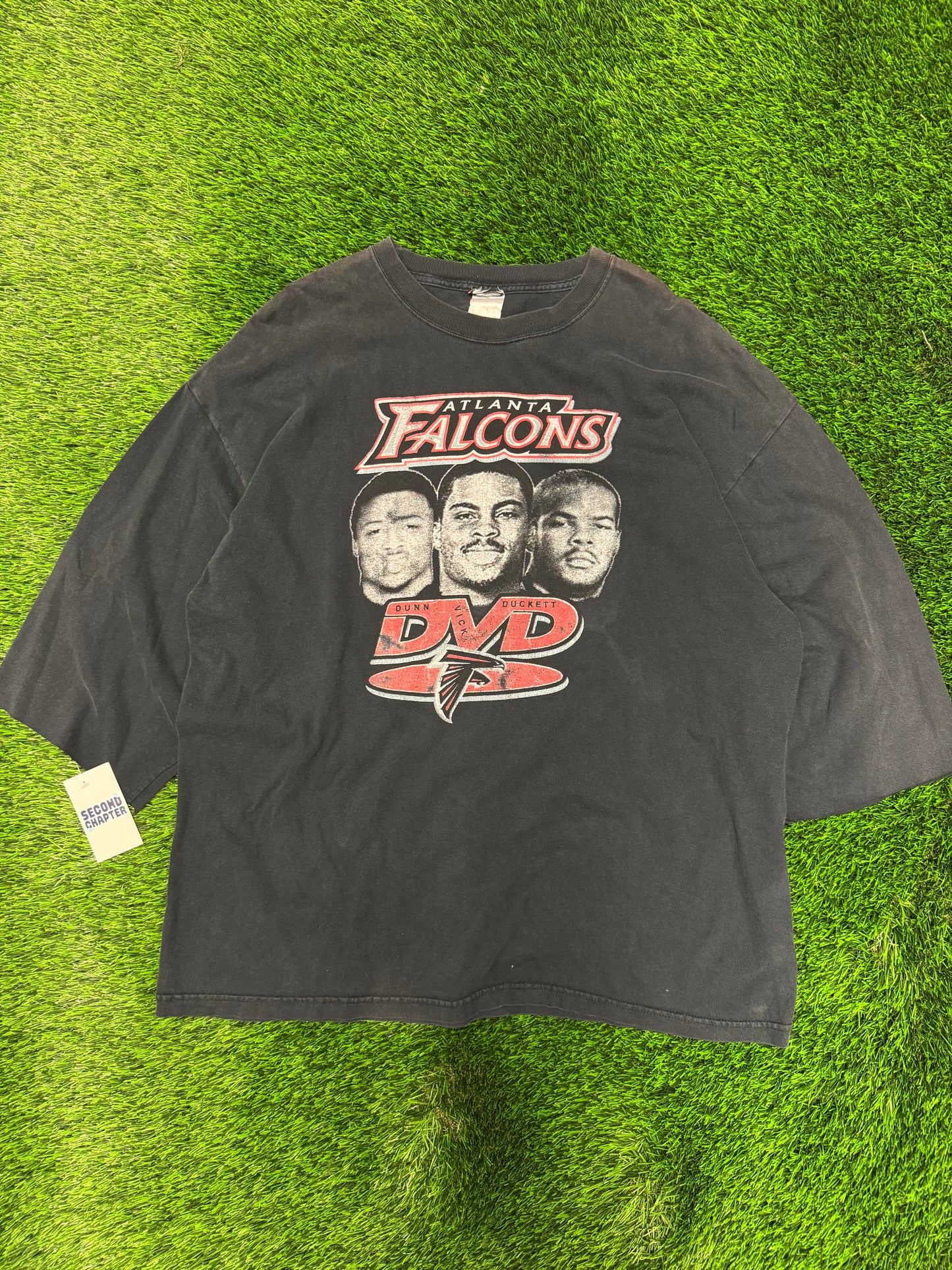 Atlanta Falcons Dunn, Vick, Duckett DVD 1/4th Sleeve Tee (XXL)