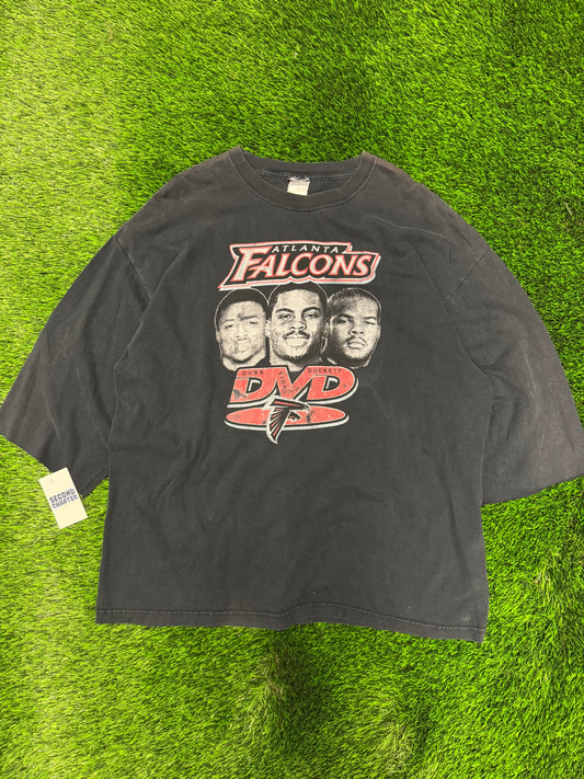 Atlanta Falcons Dunn, Vick, Duckett DVD 1/4th Sleeve Tee (XXL)