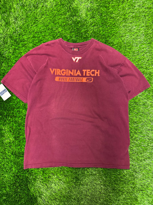 00s Virginia Tech Nike Swoosh Vintage Tee (XL)