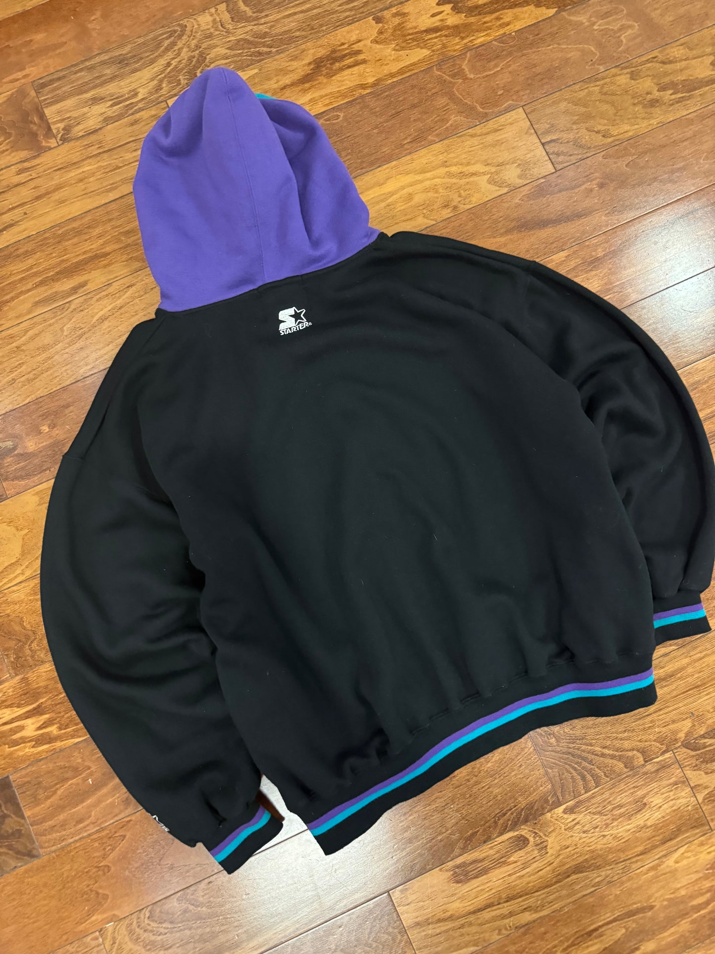 90s Charlotte Hornets Vintage Starter Double Hoodie (L)