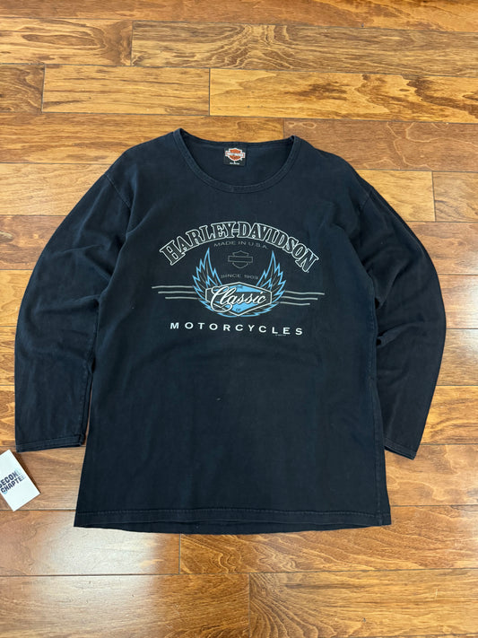 1995 Harley Davidson Women's Long-Sleeve Shirt (L)