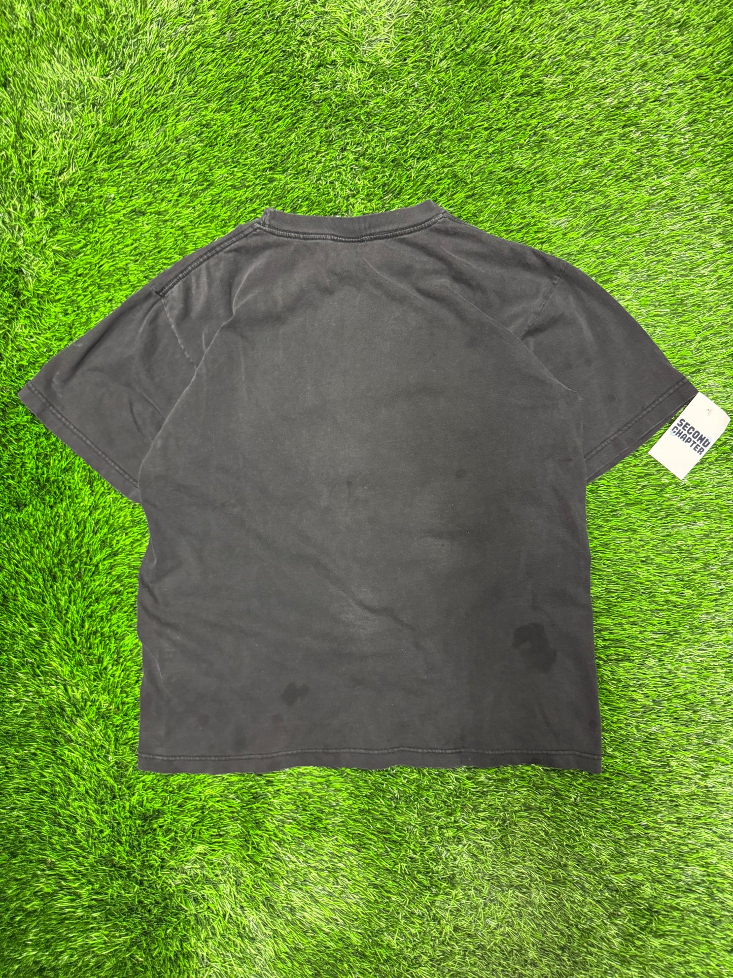 1996 Carolina Panthers True Fan Black Helmet Tee (L)