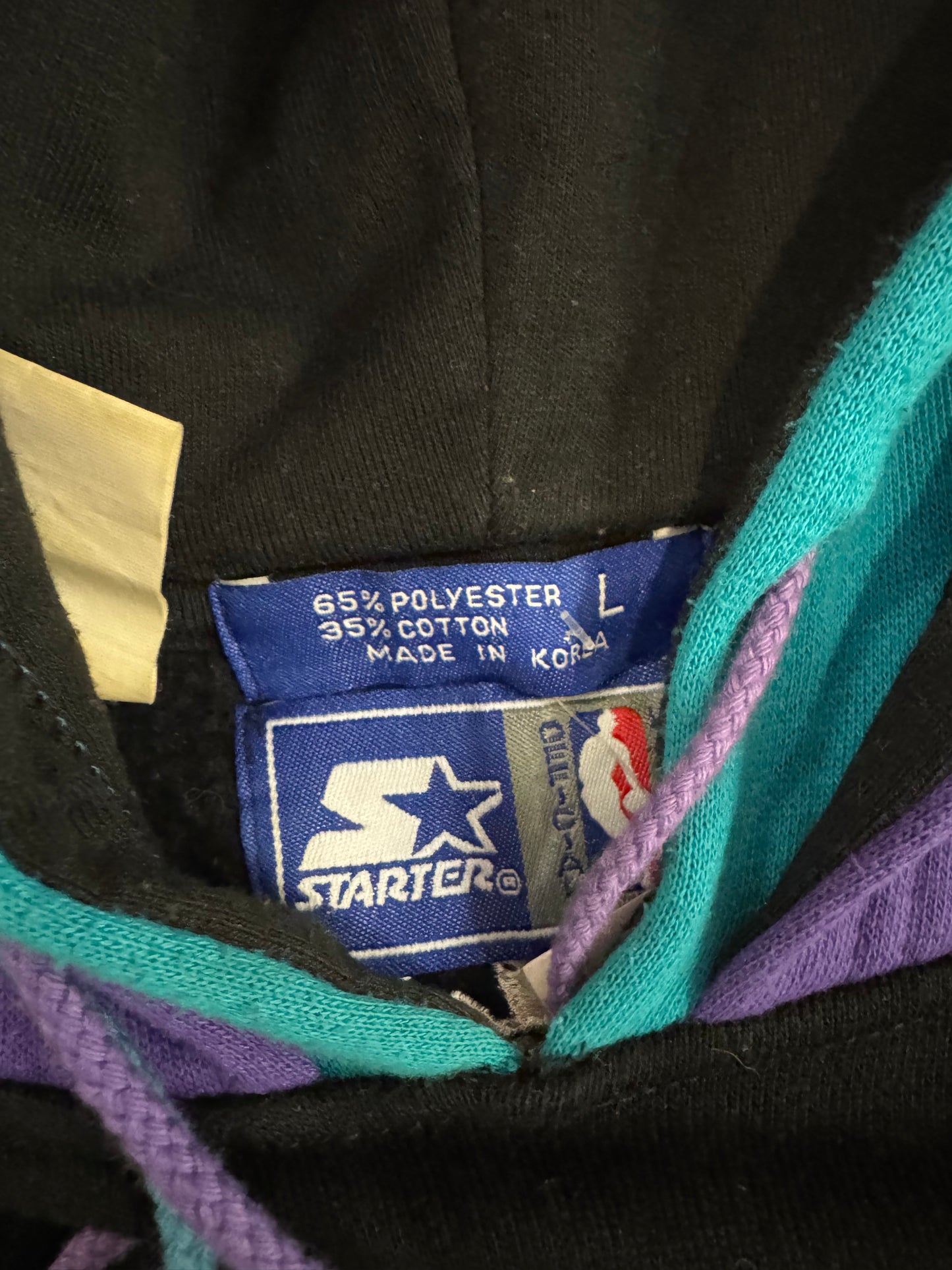 90s Charlotte Hornets Vintage Starter Double Hoodie (L)