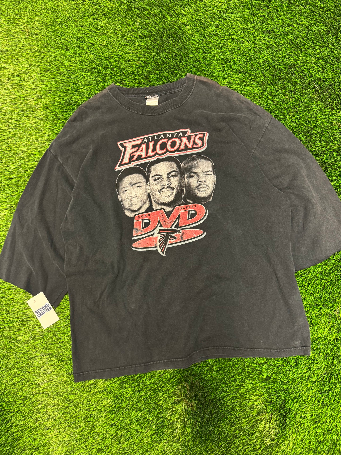 Atlanta Falcons Dunn, Vick, Duckett DVD 1/4th Sleeve Tee (XXL)
