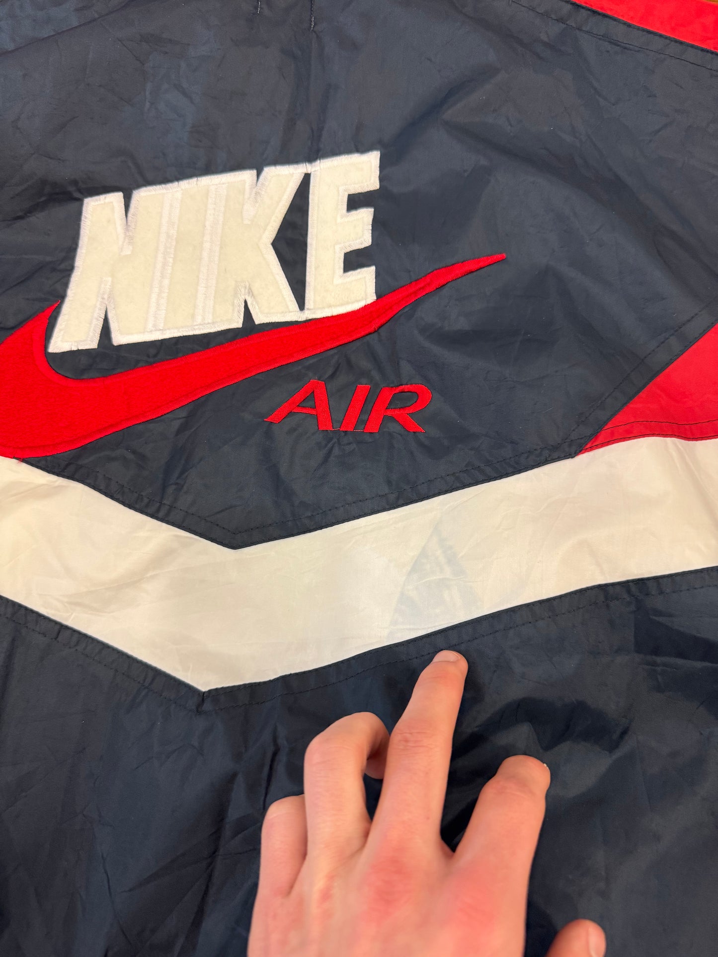 90s Nike Navy/Red Embroidered Windbreaker (XL)
