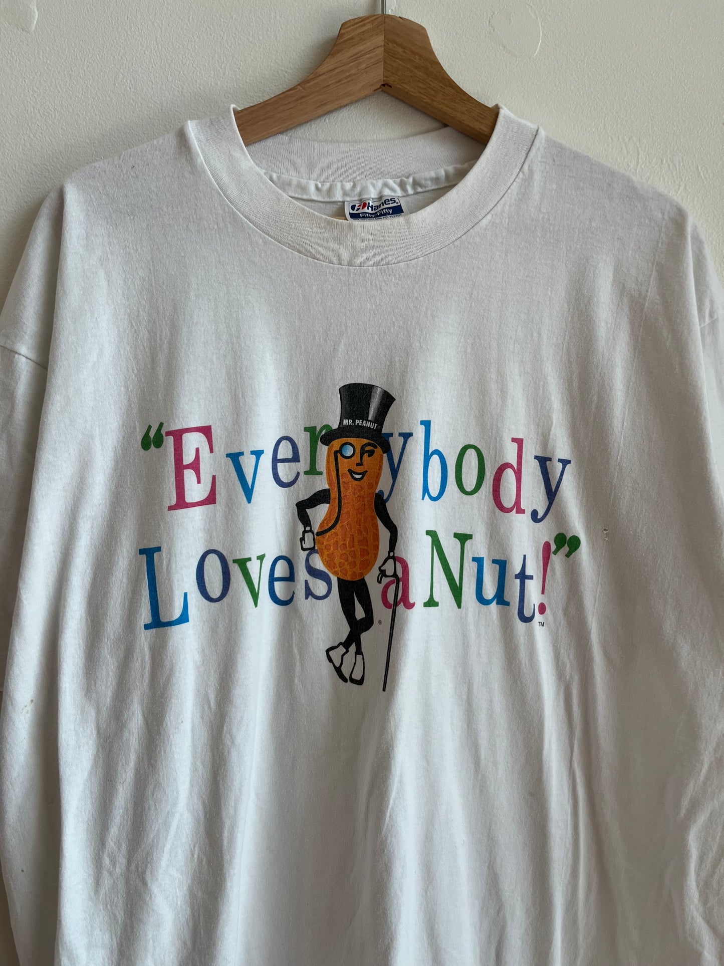 90s Mr. Peanut "Everybody Loves a Nut" Promo Tee (XL)