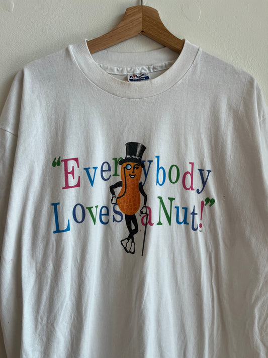 90s Mr. Peanut "Everybody Loves a Nut" Promo Tee (XL)