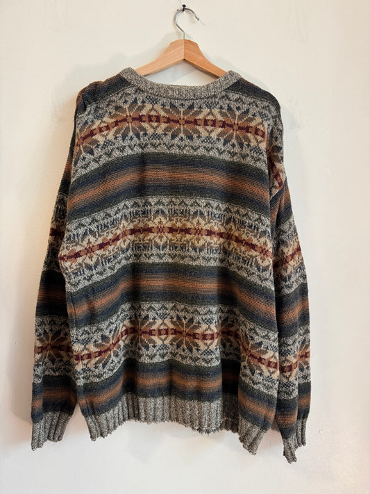 90s Van Heusen Multi-Color Striped Essential Sweater (XL)