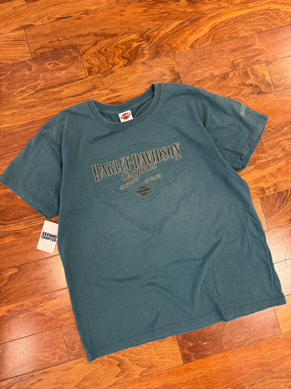 2010 Harley Davidson Dark Teal Wolf Tee (XL)