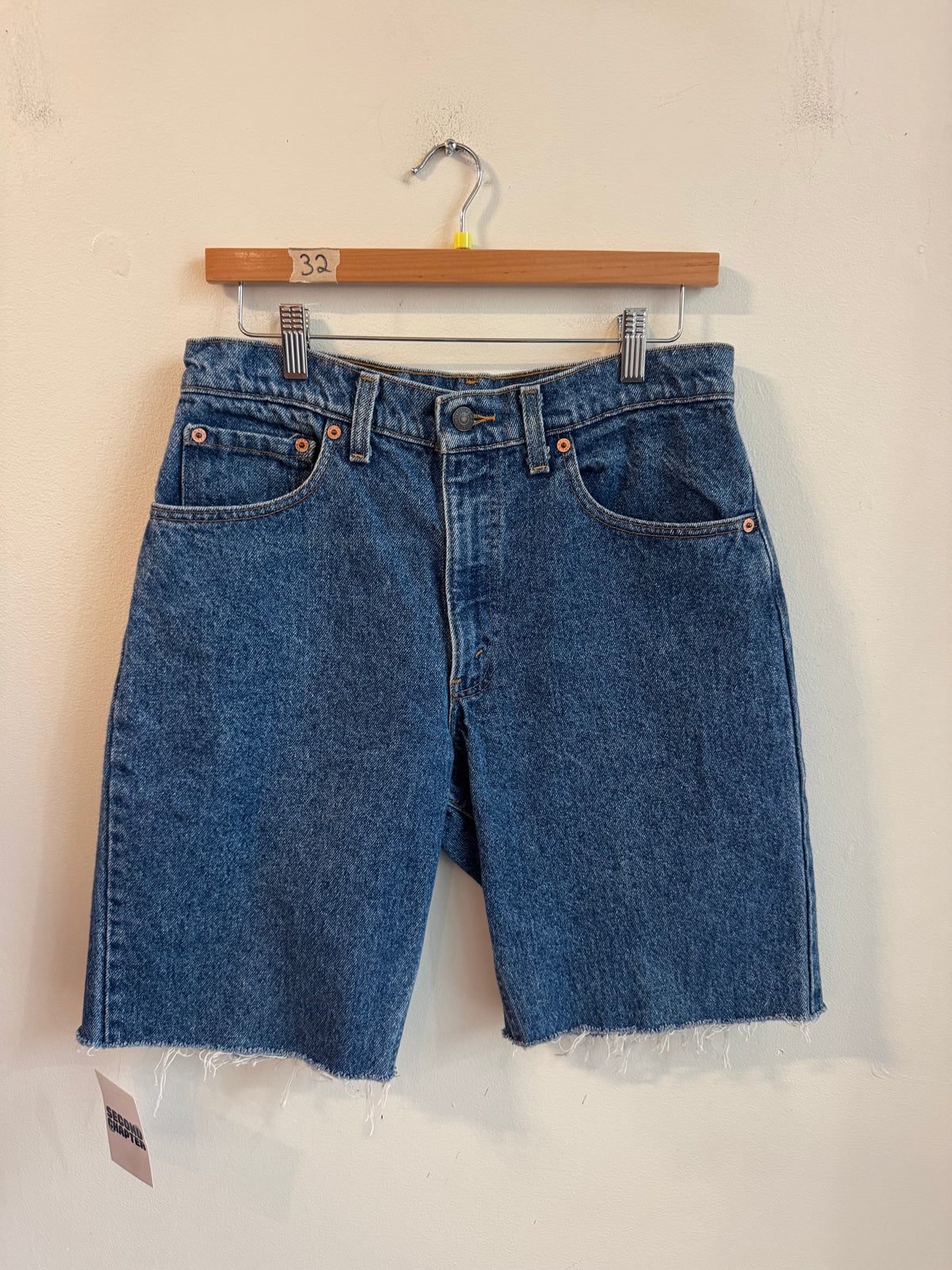 90s Levi's 550 XX Dark Wash Shorts (32)