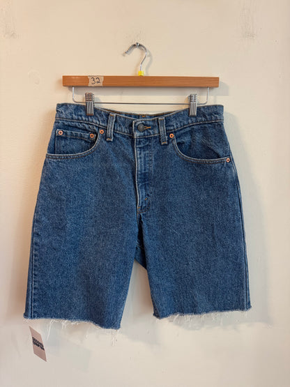 90s Levi's 550 XX Dark Wash Shorts (32)