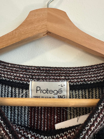 90s Protege Multi-Color Striped Sweater (L)