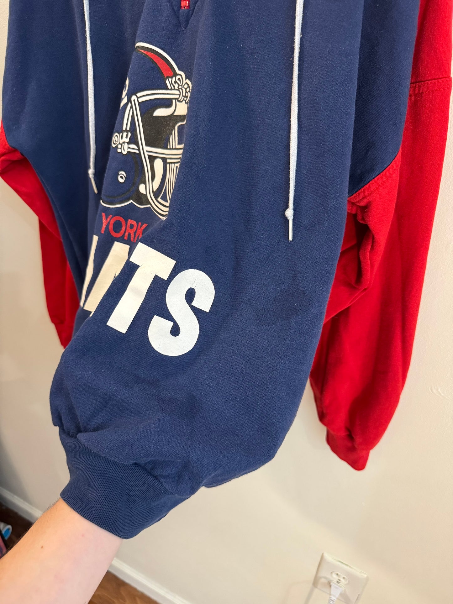 90s New York Giants Hammer Sportswear Quarter Zip Crewneck (M)