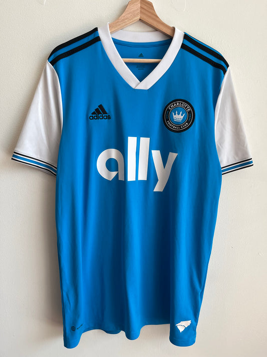 2022 Adidas Charlotte FC Anton Walkes Number 5 Jersey (L)