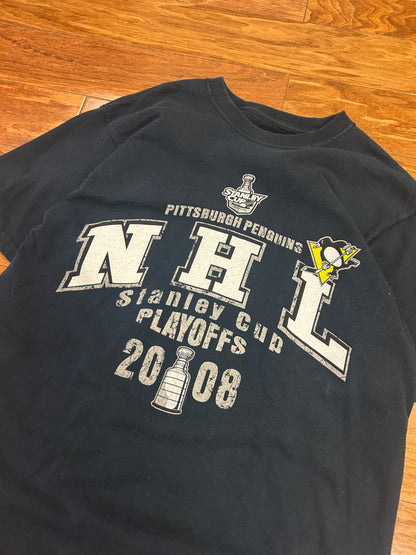 2008 Pittsburgh Penguins NHL Playoffs Tee (M)