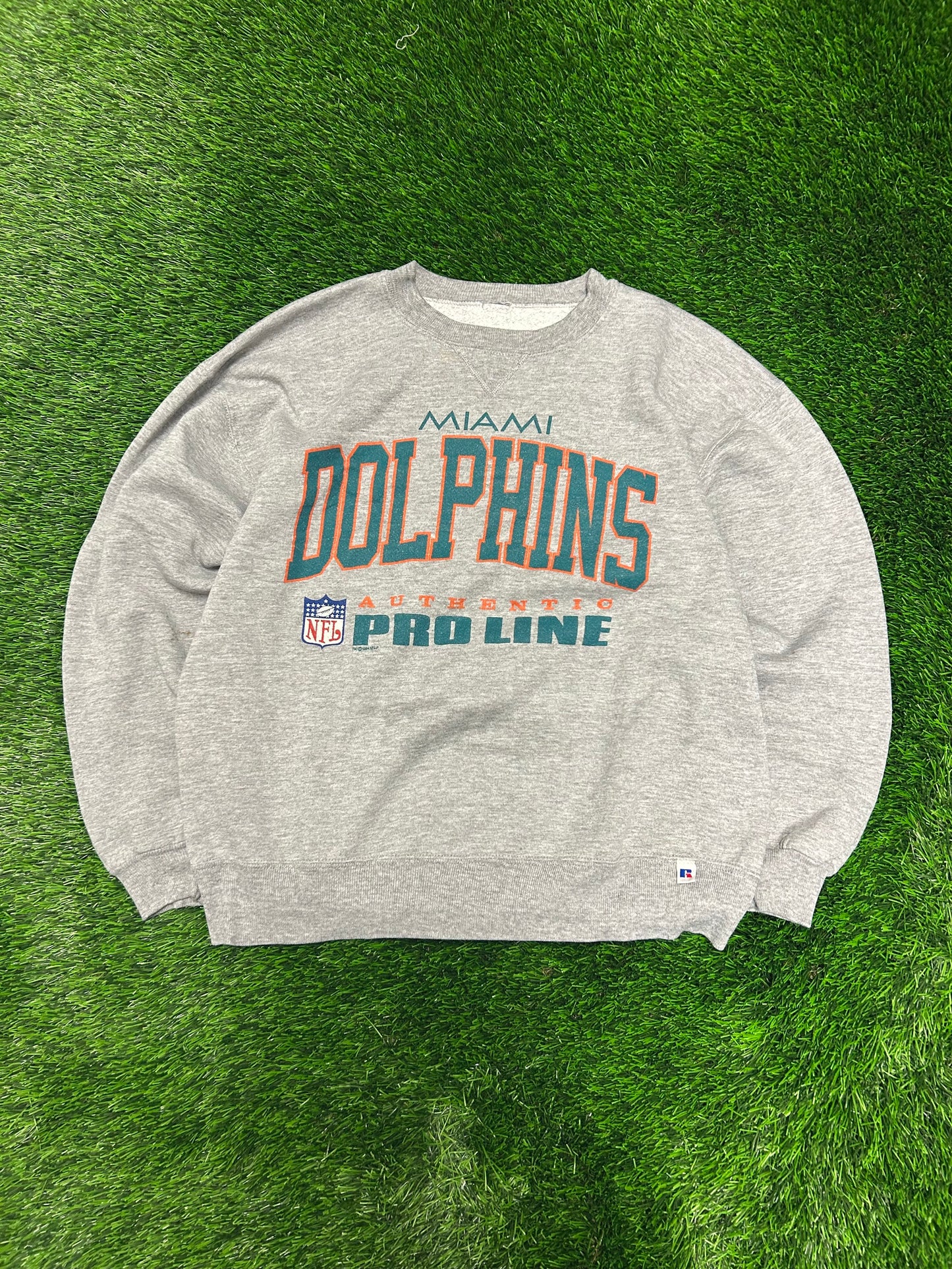 1994 Miami Dolphins Pro Line Russell Crewneck (L)