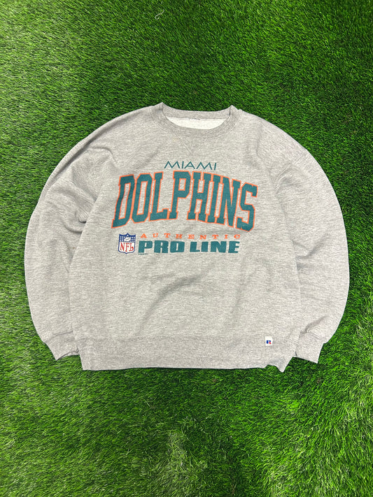 1994 Miami Dolphins Pro Line Russell Crewneck (L)