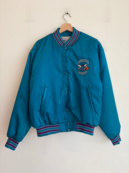 90s Charlotte Hornets Swingster Satin Jacket (L)