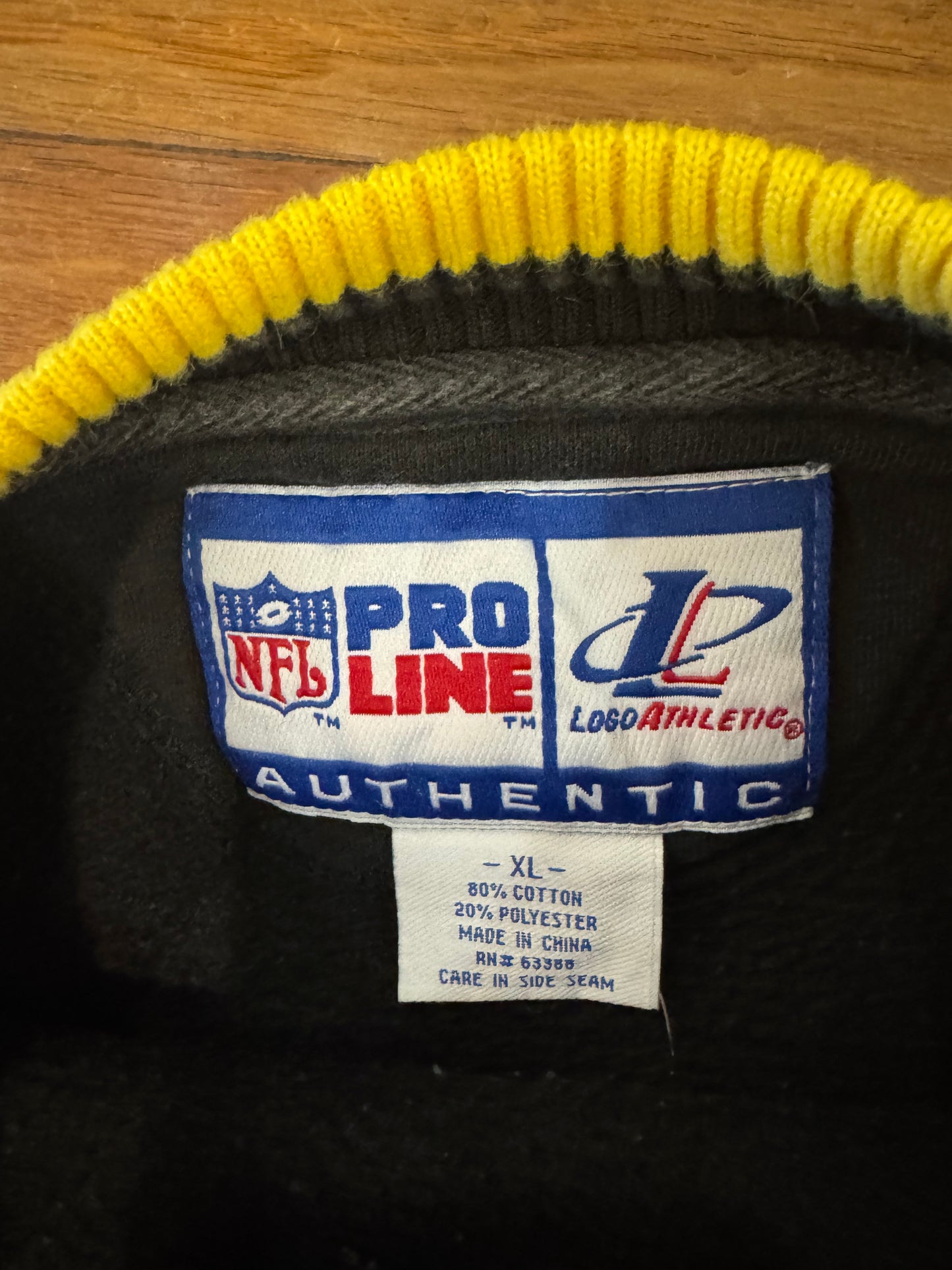 90s Steelers Pro Line Embroidered Crewneck (XL)
