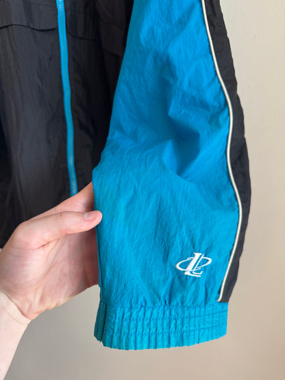 90s Carolina Panthers Logo Athletic Spell Out Windbreaker (M)