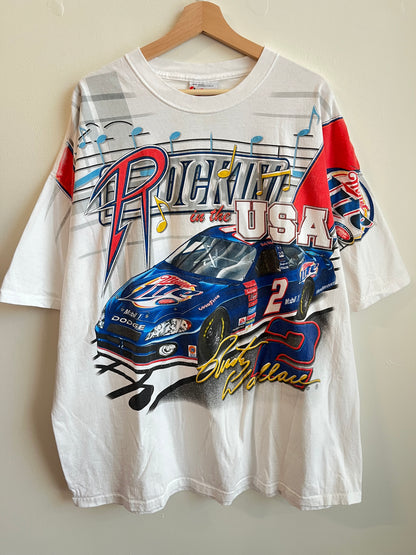 00s Nascar Rusty Wallace Vintage Miller Lite AOP (XXL)