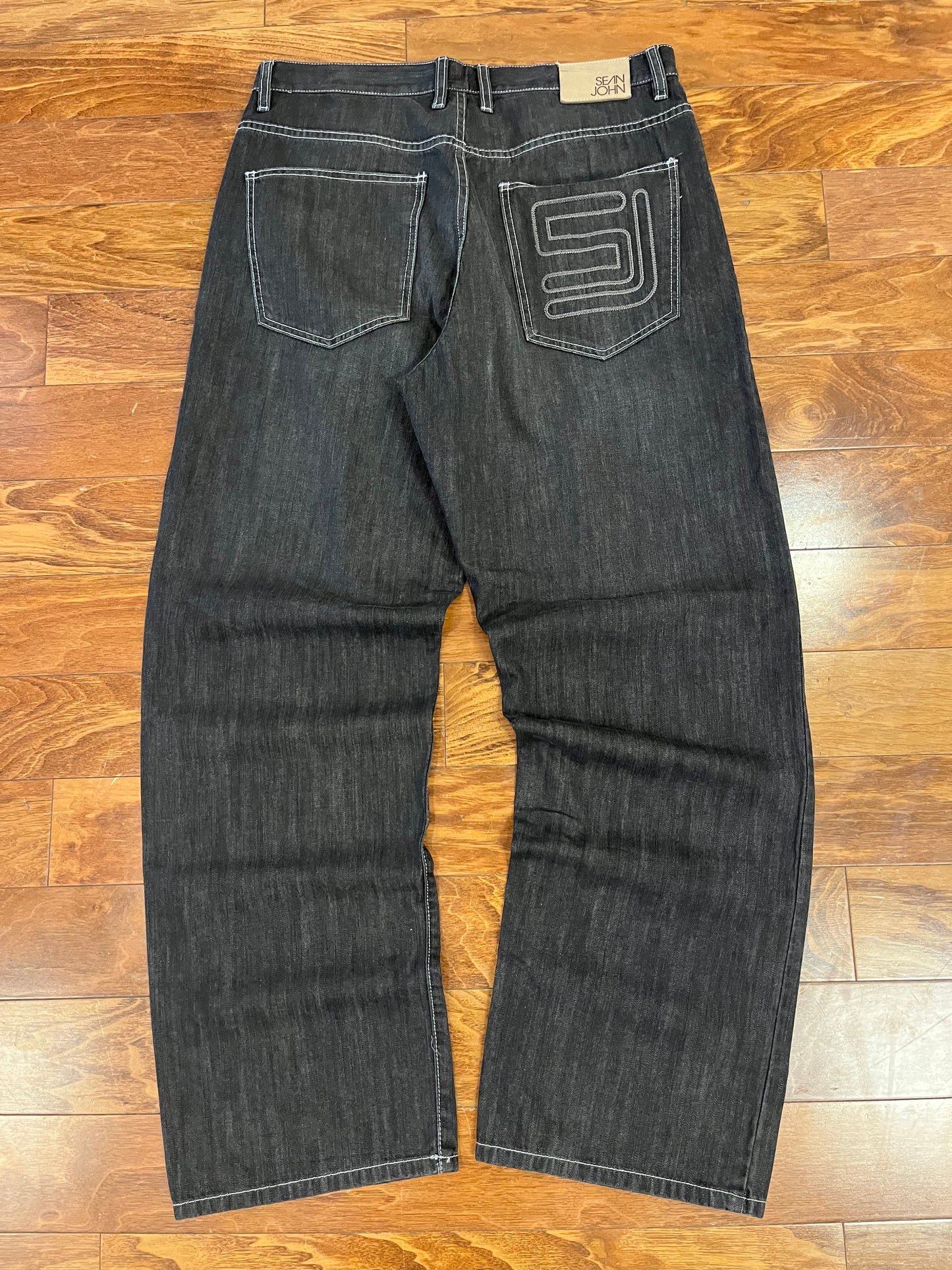 00s Sean John Baggy Black Jeans (36x34)