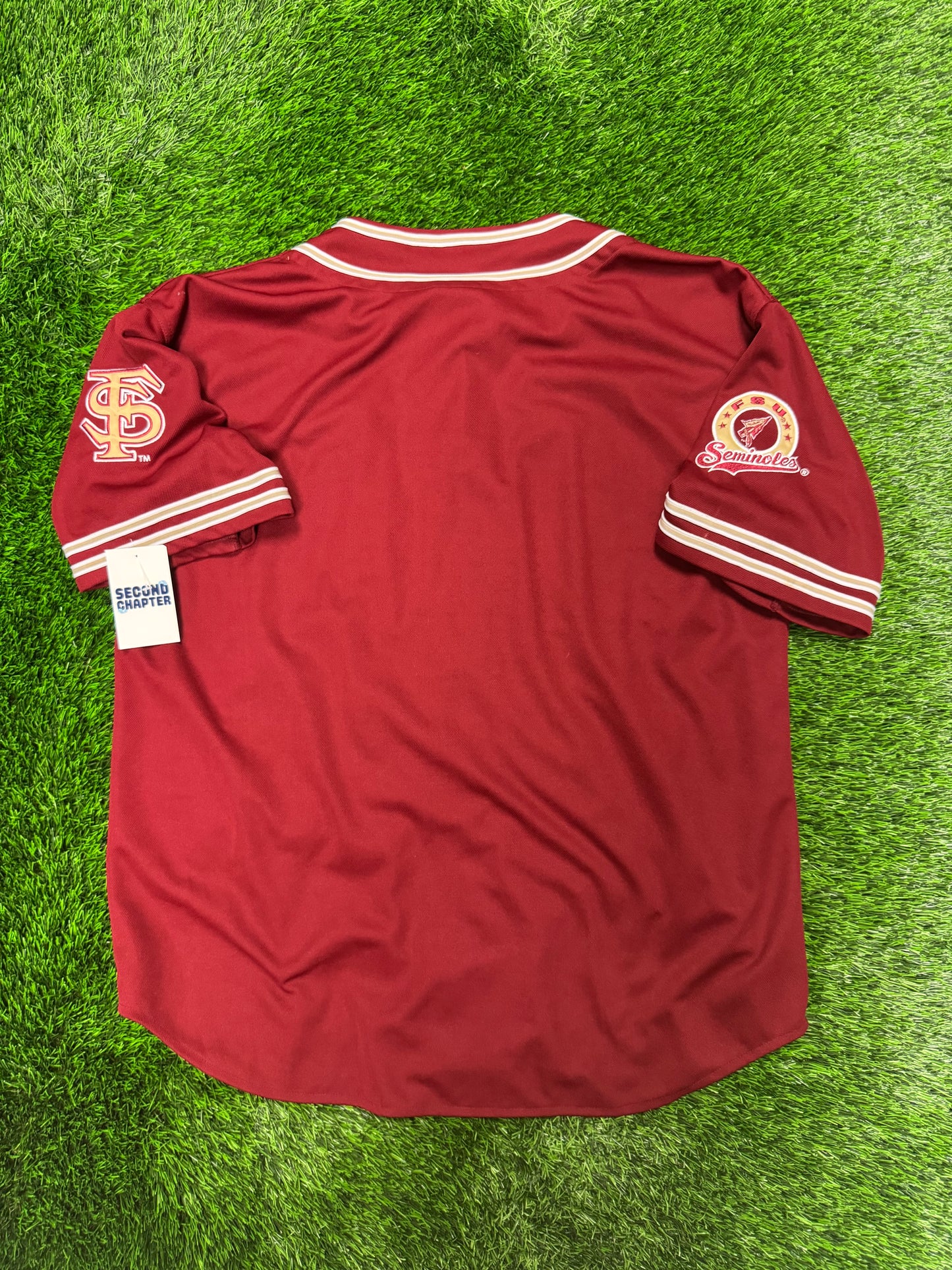 90s Florida State University (FSU) Seminoles Colosseum Baseball Jersey (XXL)