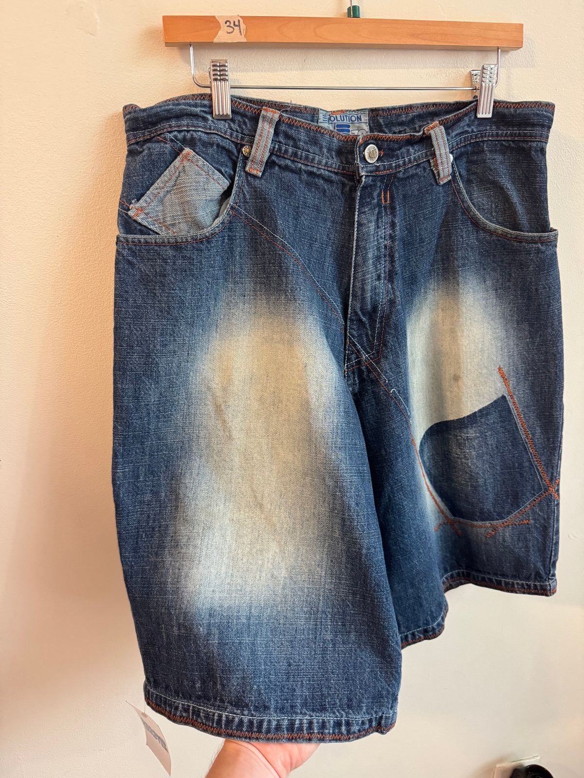 00s Evolution Baggy Patched Shorts (34)