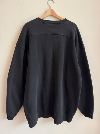 1996 Carolina Panthers Galt Sand Spell Out Thick Crewneck (XL)