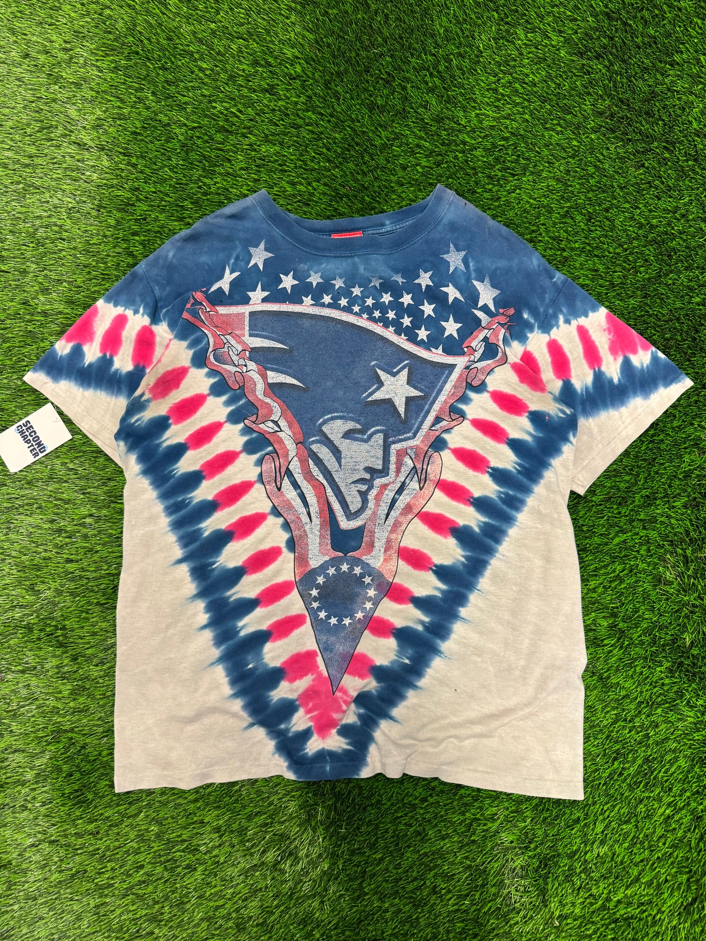 00s New England Patriots NFL Tie Dye Tee (L)