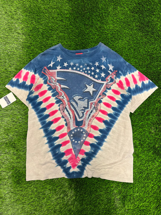 00s New England Patriots NFL Tie Dye Tee (L)