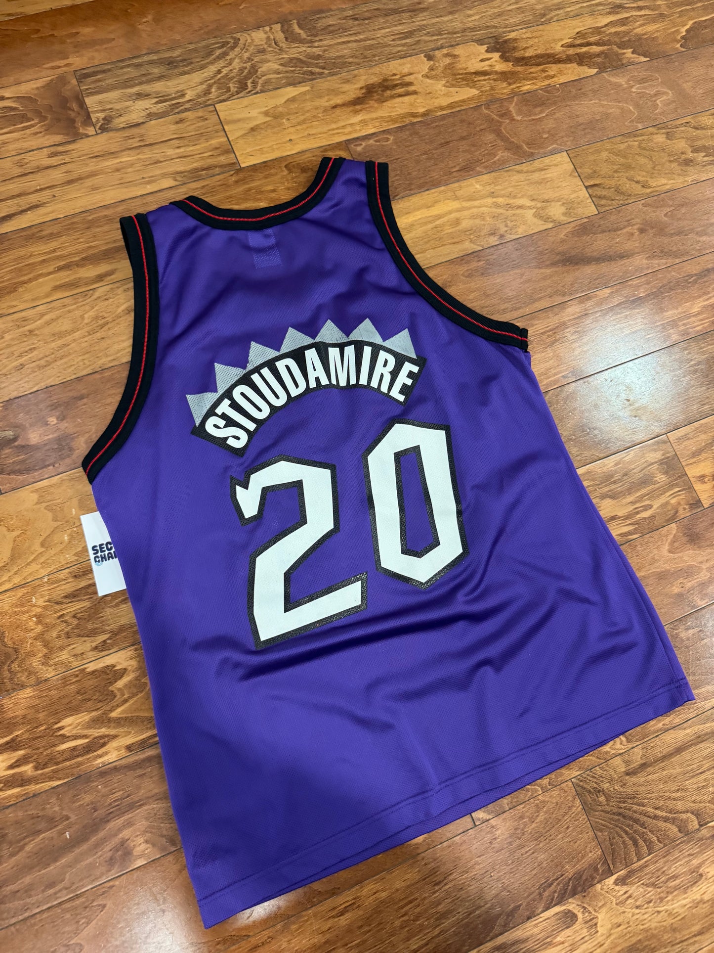 90s Toronto Raptors Damon Stoudamire #20 Champion NBA Jersey (L)