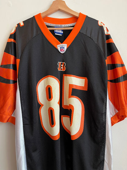 00s Cincinnati Bengals Ocho Cinco Chad Johnson Reebok Jersey (L)