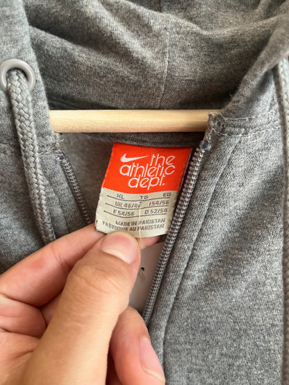 00s Nike Swoosh The Athlete Department Grey Zip Up (XL)