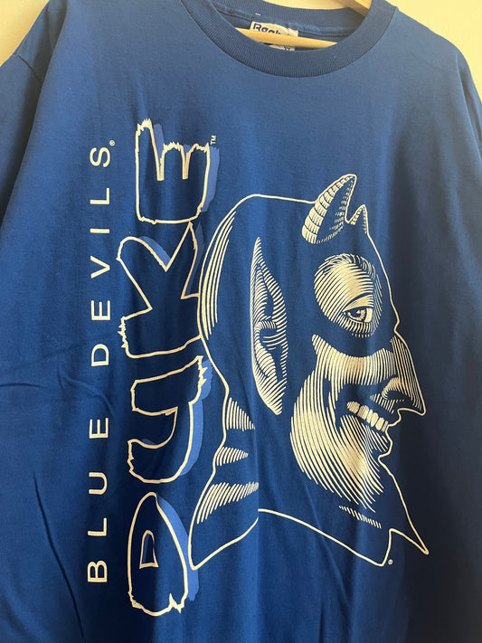 90s Devils Blue Devils Reebok Big Mascot Tee (XL)